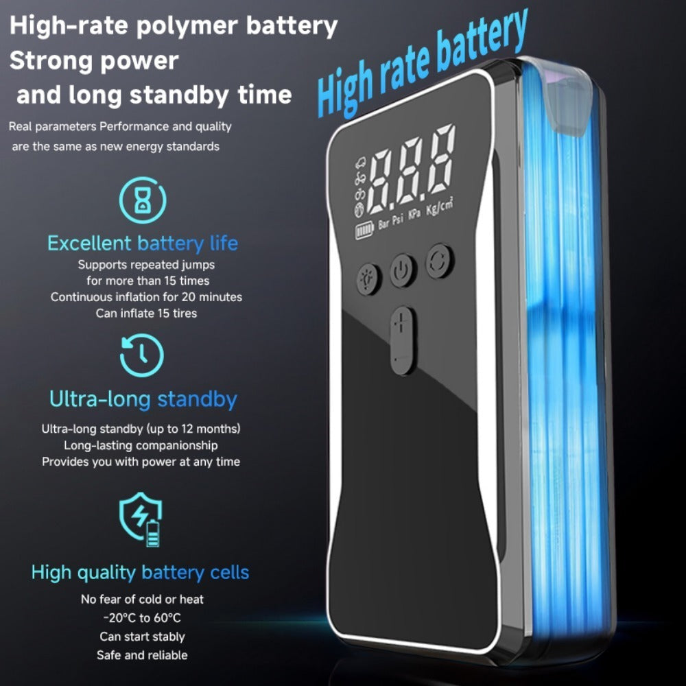 4000A Car Jump Starter & Air Compressor 12V Silicone Back Scrub Bath Brush