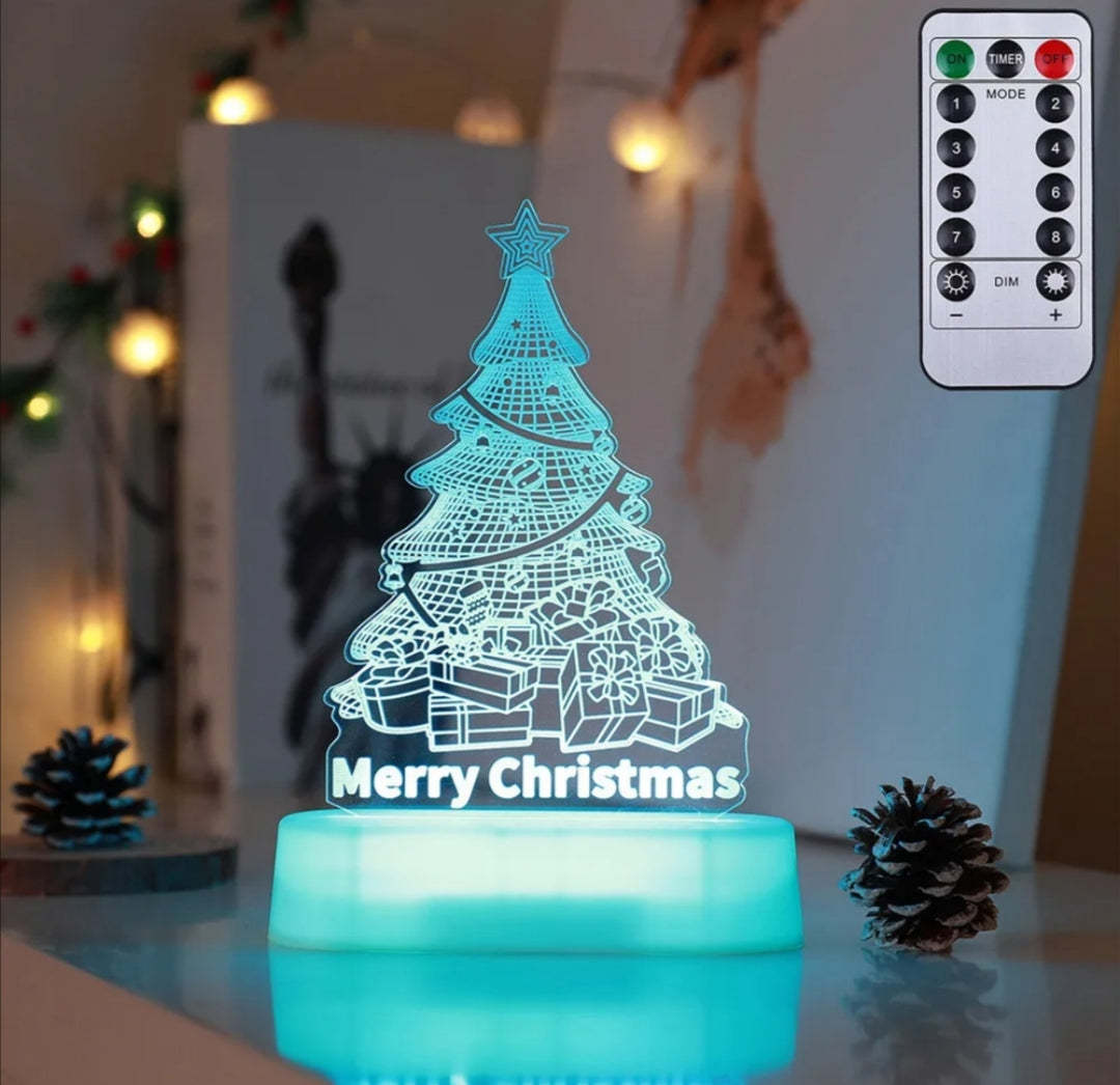 BLYNTRA 3D Acrylic Christmas LED Night Light – Holiday Gift Lamp BLYNTRA