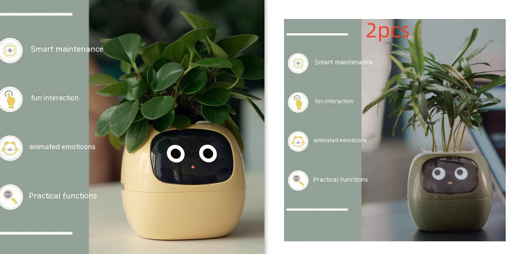 BLYNTRA Smart Planter Companion – Animated AI Plant Pot with Display BLYNTRA