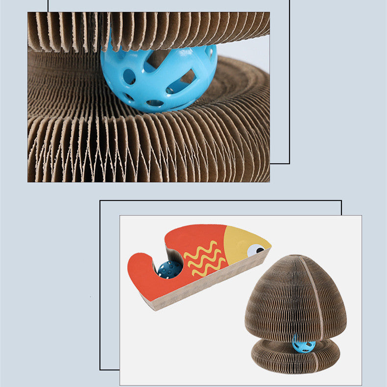 MagicFold Cat Scratcher & Climbing Toy Silicone Back Scrub Bath Brush