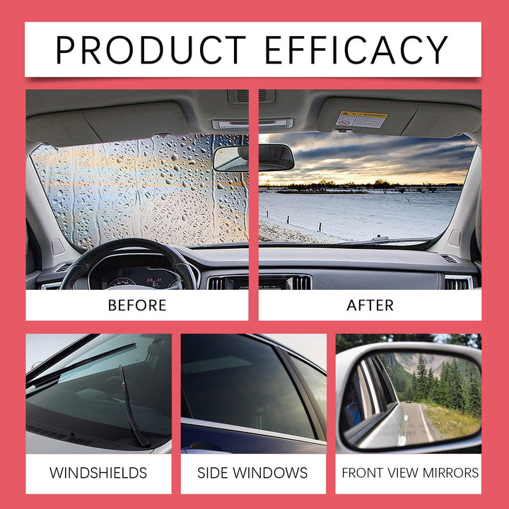 Oil Film Remover | Car Glass & Windshield Cleaner Silicone Back Scrub Bath Brush