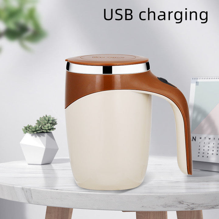 Rechargeable Model Automatic Stirring Cup Coffee Cup High Value Electric Stirring Cup Lazy Milkshake Rotating Magnetic Water Cup Silicone Back Scrub Bath Brush