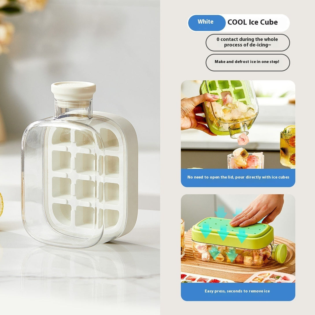 One-Click Ice Mold with Straw Silicone Back Scrub Bath Brush