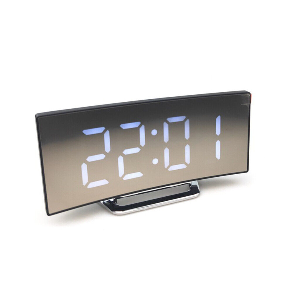 Curved LED Alarm Clock | USB & Temp Display BLYNTRA