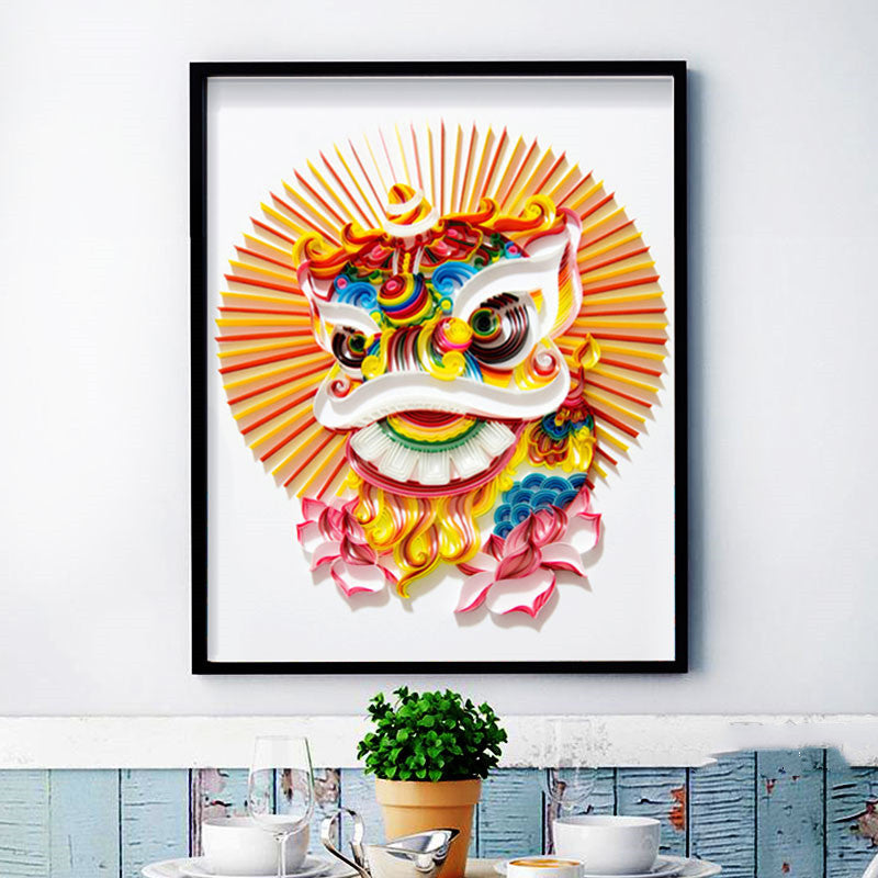 Quilted Paper Art Kit | DIY Illustration Decor Set BLYNTRA