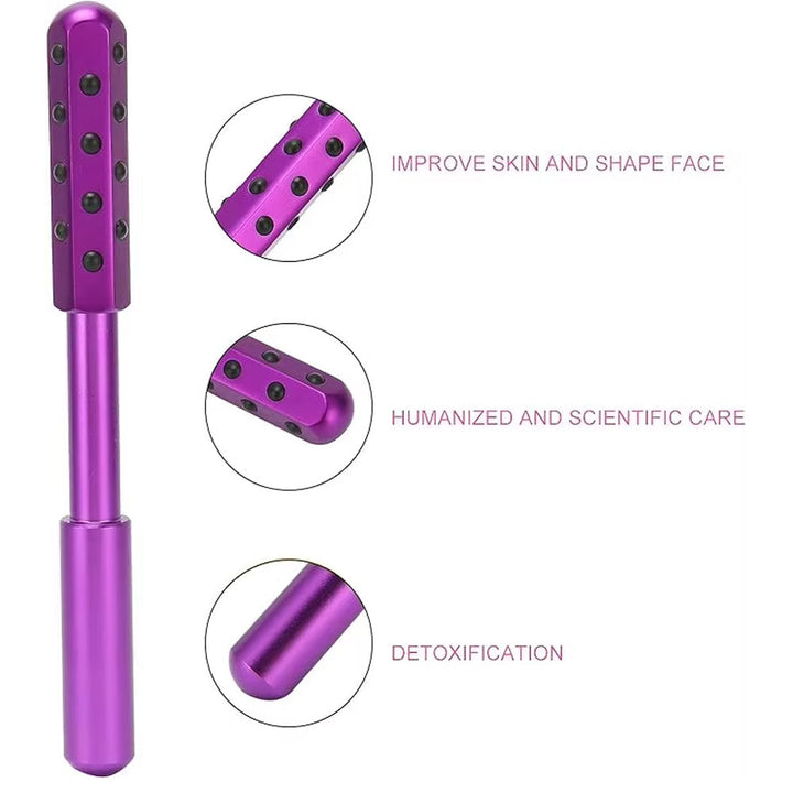 Germanium Face Lift Roller | Wrinkle Remover Stick Silicone Back Scrub Bath Brush