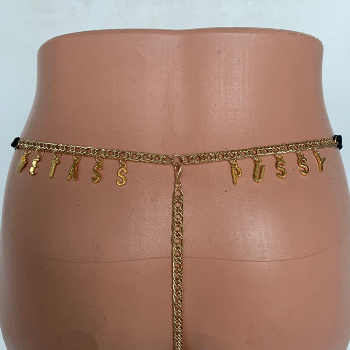 Custom Name Lace Thong & Body Chain Set Silicone Back Scrub Bath Brush
