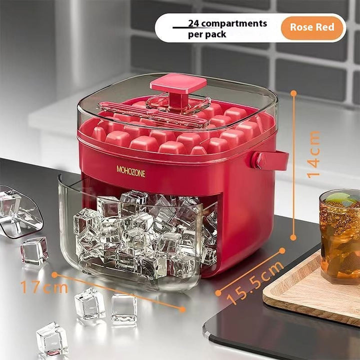 IcePress Max 48-Cube Ice Tray & Bucket Silicone Back Scrub Bath Brush