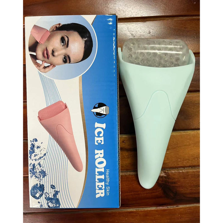 GlaciGlow Facial Ice Roller Massager Silicone Back Scrub Bath Brush