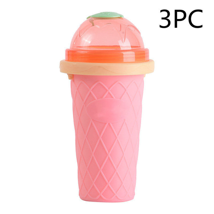 IceCrush Smoothie Cup – Instant Slushie Maker Silicone Back Scrub Bath Brush