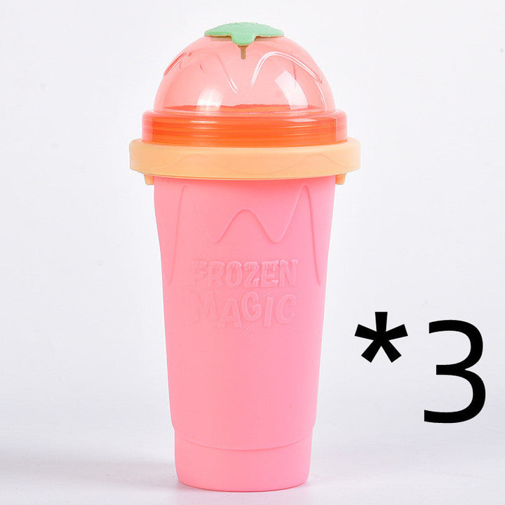 IceCrush Smoothie Cup – Instant Slushie Maker Silicone Back Scrub Bath Brush