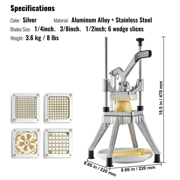 VEVOR Commercial Veggie Chopper | 4-Blade Dicer BLYNTRA