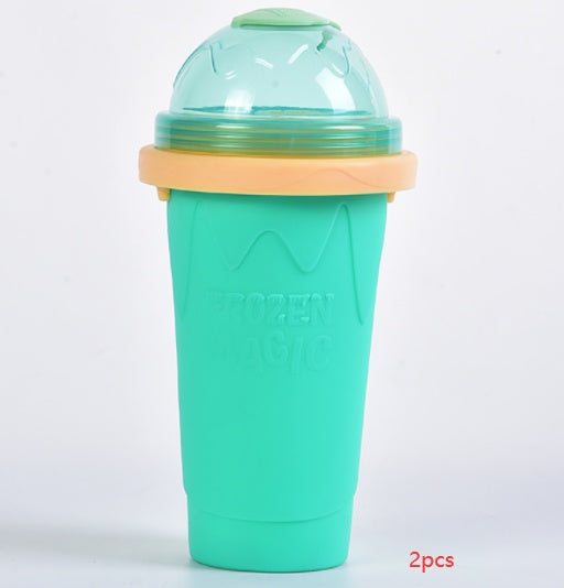 IceCrush Smoothie Cup – Instant Slushie Maker Silicone Back Scrub Bath Brush