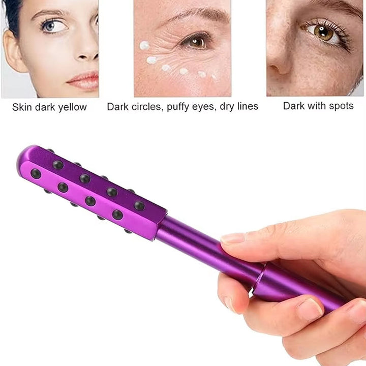 Germanium Face Lift Roller | Wrinkle Remover Stick Silicone Back Scrub Bath Brush