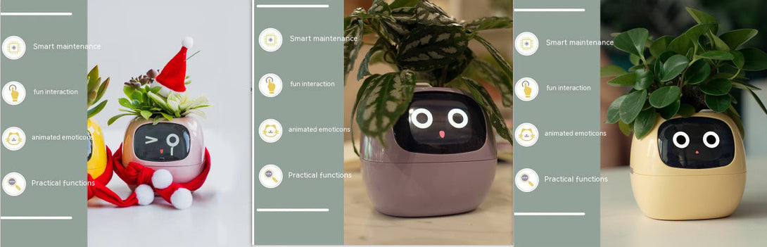 BLYNTRA Smart Planter Companion – Animated AI Plant Pot with Display BLYNTRA
