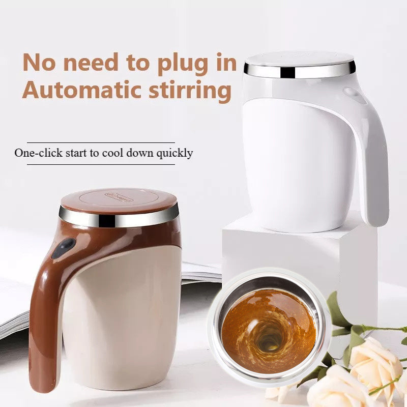 SpinSip Electric Self-Stirring Mug Silicone Back Scrub Bath Brush