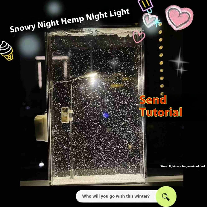 Magic Snowy Night Light | Christmas DIY Decor Blyntra