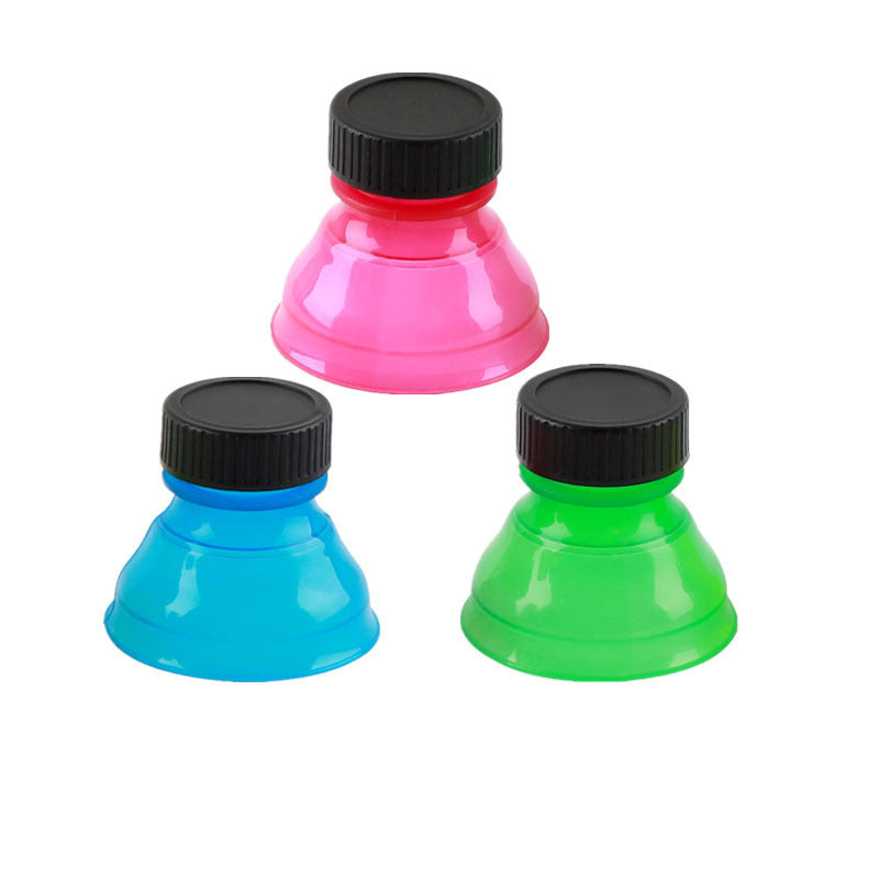 SnapSeal Leak-Proof Soda Bottle Caps Silicone Back Scrub Bath Brush
