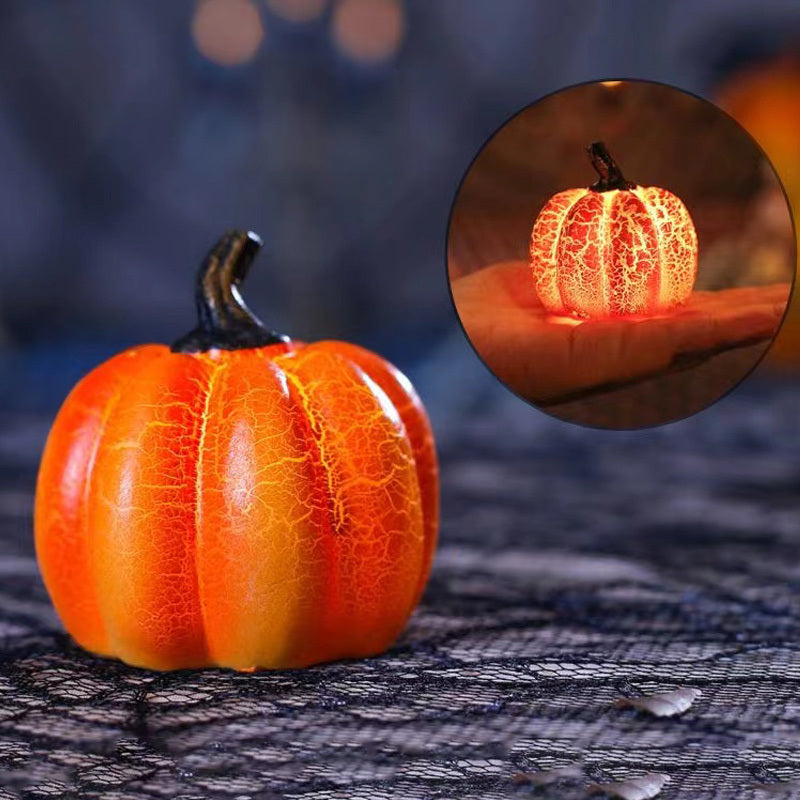 BLYNTRA Pumpkin Candle Lantern – Luminous Resin Halloween Decoration BLYNTRA