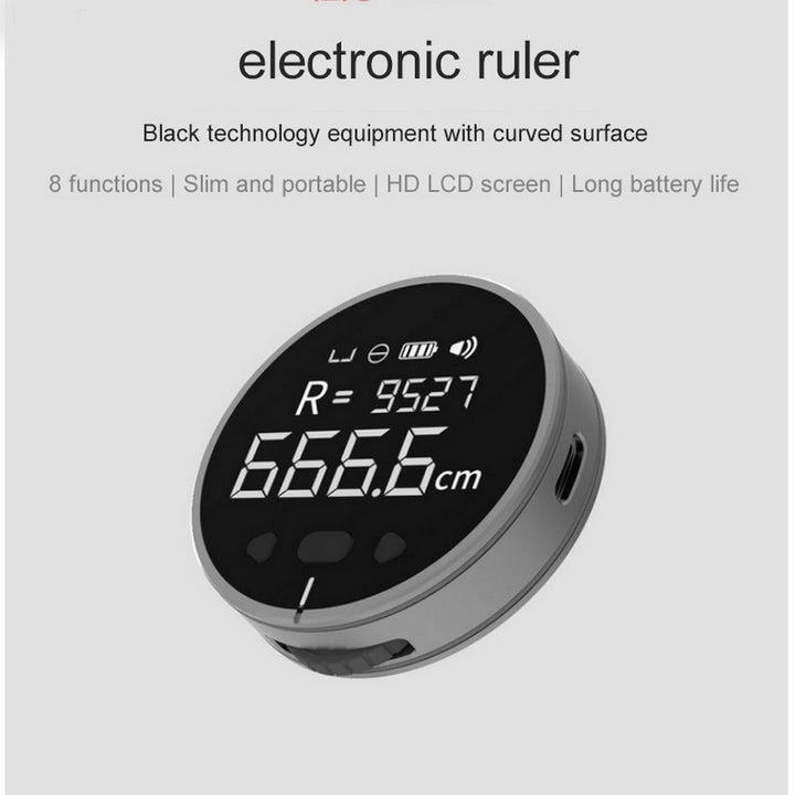 Distance Measuring Instrument Electronic Measuring Ruler Tape Measure High Definition Digital LCD High Precision Electronic Measuring Ruler Tool Silicone Back Scrub Bath Brush