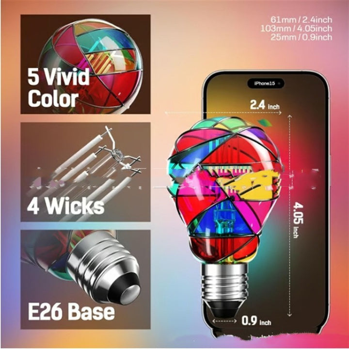 Colored LED Glass Bulb | Eco Light Glow BLYNTRA
