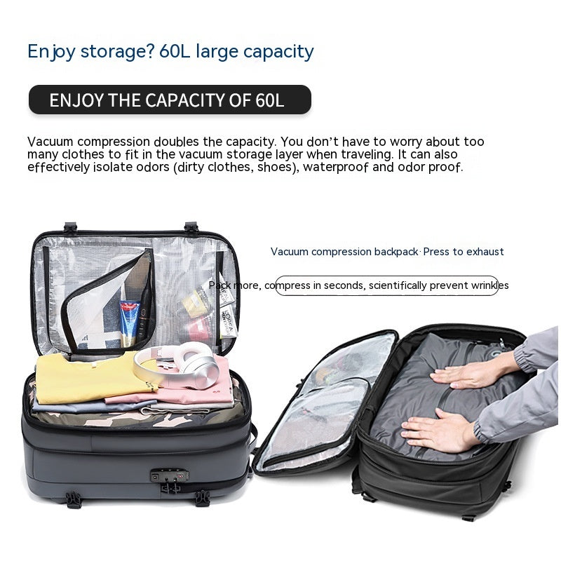Men's Minimalist Multifunctional Large Capacity Travel Backpack BLYNTRA