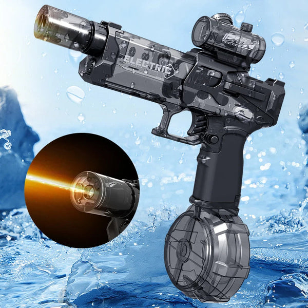 FireRat Auto-Blast Water Gun Silicone Back Scrub Bath Brush